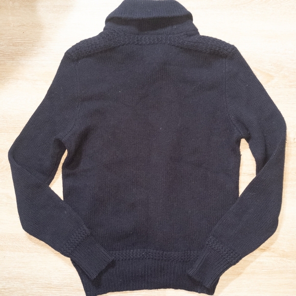 Polo By Ralph Lauren Men's Navy 100% Lambs Wool Sweater Size Small - Picture 4 of 8